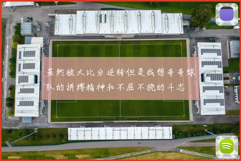 虽然被大比分逆转但是我想夸夸球队的拼搏精神和不屈不挠的斗志